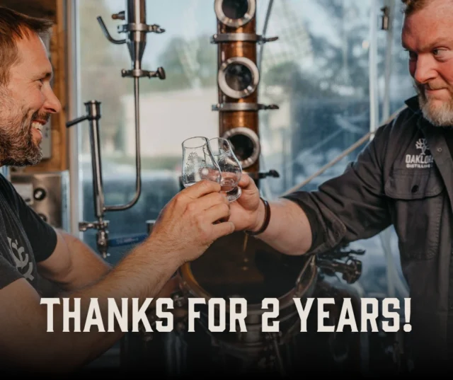 We celebrated TWO YEARS of Oaklore the other week! 🥃🥳 We truly wouldn't be where we are today without YOUR support. Thank you for the excitement over each bottle release, merch drop, and event. We love that we get to do it all with you guys!