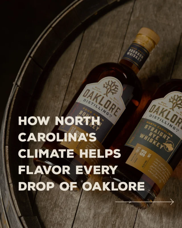 Distilling hits different in NC!💪 Swipe to discover the perks of aging in North Carolina’s unique climate!