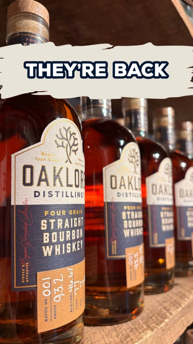 This is it. The end of an era. And a rare chance to own a piece of it.

We’re releasing all 8 of Oaklore’s original Four-Grain Straight Bourbon batches, along with never-before-released cask strength bottles of each.

These bottles tell our story. They mark the path from dream to distillery.
And once they’re gone… they’re gone for good.

📍Available ONLY in our Matthews, NC Tasting Room & Shop.

#bourbon #ncdistillery