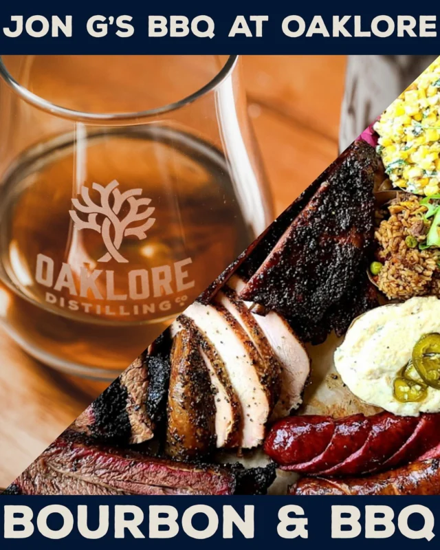 This Wednesday, @jongsbbq is coming to Oaklore! 🍗🥃

Food will be served beginning at 5:00. Arrive early to get in line; service ends when they sell out. See Jon G’s post for menu information.

While you’re here, enjoy our award-winning whiskeys and bourbons! 

🅿️ PARKING: Parking at Oaklore is limited. Please see slide 3 for designated event overflow parking. There will also be signs posted. Please do not park outside of these designated spots. 

#bourbon #bbq #whiskey #nc